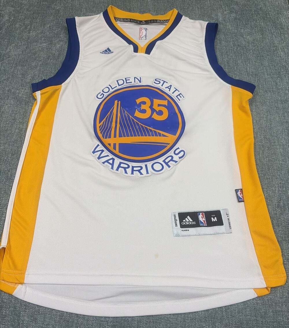 Adidas Golden State Warriors Kevin Durant 35 Swingman Jersey Size M